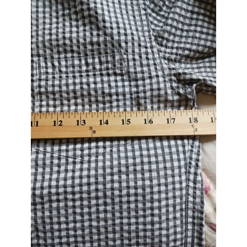 J.Crew Gingham Button-Up Long Sleeve Shirt Size XSmall